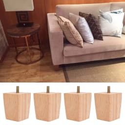 Natural Wooden Furniture Legs Solid Table Feet Sofa Cabinets Legs Bed Table Chair Replacement Increase Height Feet 6/15/20cm