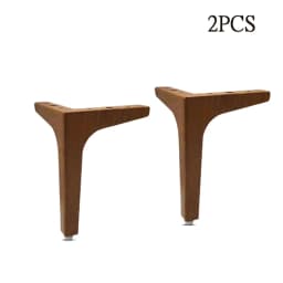 Walnut Finish Furniture Legs - Extended 6.69inch,Design For Wooden Cabinets & Sofas Legs For Furniture Wooden Furniture Legs