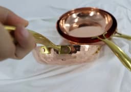 Thickened Pure Copper Pan Western Steak Frying French Copper Frying Pan