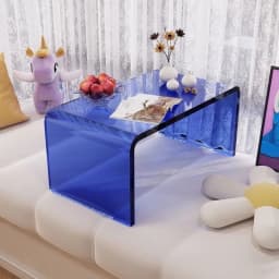 Transparent acrylic side table simple tatami bedroom window bed low small table household bay window coffee table
