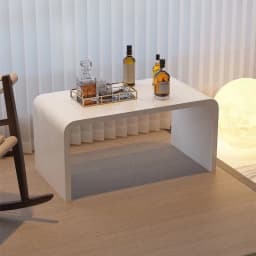 Transparent acrylic side table simple tatami bedroom window bed low small table household bay window coffee table