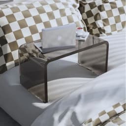 Transparent acrylic side table simple tatami bedroom window bed low small table household bay window coffee table