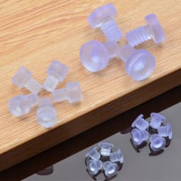20pcs Transparent Rubber Screws Hole Plugs Anti collision Embedded Cabinet Door Bumpers Anti-slip Foot Pad Furniture Fasteners