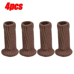 4/24Pcs Chair Legs Socks Knitted Furniture Feet Floor Protectors Anti-slip Pads Silent Thicken Table Chair Leg Socks Covers
