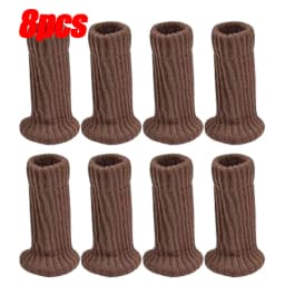 4/24Pcs Chair Legs Socks Knitted Furniture Feet Floor Protectors Anti-slip Pads Silent Thicken Table Chair Leg Socks Covers
