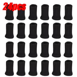 4/24Pcs Chair Legs Socks Knitted Furniture Feet Floor Protectors Anti-slip Pads Silent Thicken Table Chair Leg Socks Covers