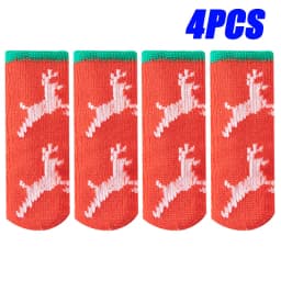 4/24Pcs Chair Legs Socks Knitted Furniture Feet Floor Protectors Anti-slip Pads Silent Thicken Table Chair Leg Socks Covers