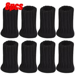 4/24Pcs Chair Legs Socks Knitted Furniture Feet Floor Protectors Anti-slip Pads Silent Thicken Table Chair Leg Socks Covers