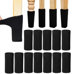 4/24Pcs Chair Legs Socks Knitted Furniture Feet Floor Protectors Anti-slip Pads Silent Thicken Table Chair Leg Socks Covers