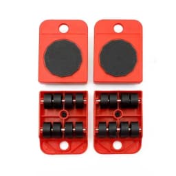 5Pcs/set Heavy Furniture Moving Transport Roller Set New Style Furniture Mover Roller Wheel Bar Removal Lifting Tool Suit