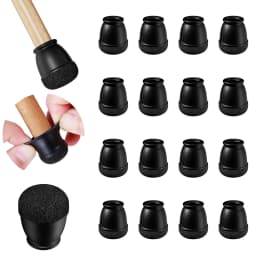 16PCS Silicone Chair Leg Floor Protectors with Wrapped Felt Sofa Table Feet Pads Non Slip Reduce Noise for Hardwood Floors