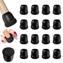 16PCS Silicone Chair Leg Floor Protectors with Wrapped Felt Sofa Table Feet Pads Non Slip Reduce Noise for Hardwood Floors
