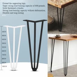 One Piece DIY Solid Table Legs Dining Table Feet Chair Legs Bar Wrought Iron Bracket Desk Feet High