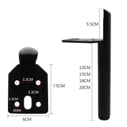 4PCS Metal Furniture Table Legs Sofa Feet Cupboard Cabinet TV Cabinet Feet 13/15/18CM Stool Chair Leg Feet