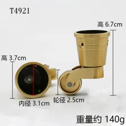 4PCS/Lot 32mm Brass Casters Heavy Duty amp; Safe for All Floors, Gold Polished Finish Casters Wheels for Chairs/Tables/Furniture