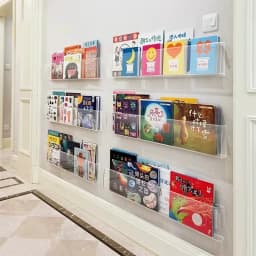 Acrylic Picture Book Display Stand, Children's Wall, Albums Record Holder, Reading, Magazine Storage, Hanging Rack