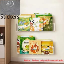 Acrylic Picture Book Display Stand, Children's Wall, Albums Record Holder, Reading, Magazine Storage, Hanging Rack