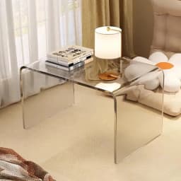 Modern Acrylic Coffee Tables Transparent Sofa Side Table for Living Room Minimalist Center Tables Design Tea Table Furniture