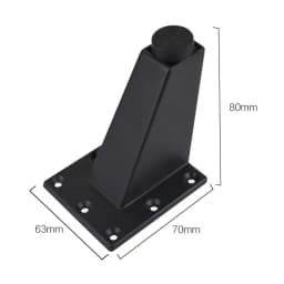 4/8Pcs Furniture Legs Pads Aluminum Alloy Sofa Bed Feet Heavy Duty Solid Square Sloping Table Cabinet Replacement