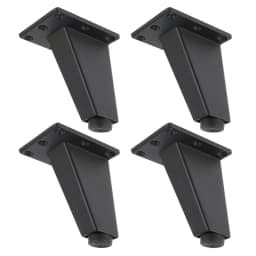 4/8Pcs Furniture Legs Pads Aluminum Alloy Sofa Bed Feet Heavy Duty Solid Square Sloping Table Cabinet Replacement