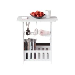 Modern Nordic Style Wooden Storage Table - Multipurpose Bedside & Living Room Organizer, Non-Waterproof Wood Material