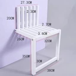 Wall Mounted Folding Chair Solid Wood Porch Chair Door Shoe Cabinet Hidden Footstool Folding Bathroom Balcony Living Stool