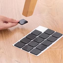 30pcs Black Thick Table and Chair Foot Pads, Scratch Resistant, Silent, Table and Chair Foot Pads, Self-Adhesive Sofa Furniture
