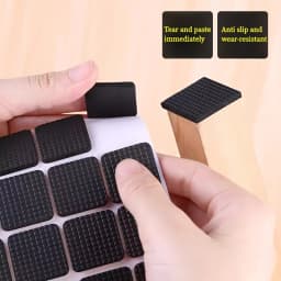 30pcs Black Thick Table and Chair Foot Pads, Scratch Resistant, Silent, Table and Chair Foot Pads, Self-Adhesive Sofa Furniture