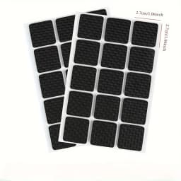 30pcs Black Thick Table and Chair Foot Pads, Scratch Resistant, Silent, Table and Chair Foot Pads, Self-Adhesive Sofa Furniture