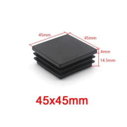 Square Plastic Black Blanking End Caps Furniture Leg Tube Pipe Inserts Plugs Bung Decorative Dust Cover 13x13mm-100x100mm
