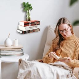 Invisible Floating Bookshelf Wall Mounted Book Shelf Home Decoration Book Organizer