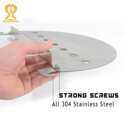 SHANGPEIXUAN Custom Made Roccbox Pizza Oven Stand 304 Stainless Steel Support Frame Panel Thick Board Pizza Oven Accessory Plate
