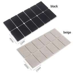 Felt Chair Leg Pads Floor Protector Self Adhesive Furniture Rectangle Mute Bumper Pads Home Table Leg Cover Anti Scratch Mat