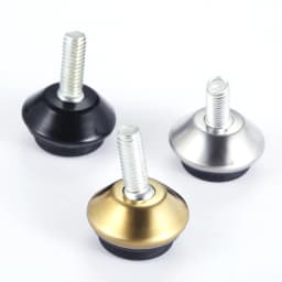 8 Pcs M6 Thread Furniture Levelers Adjustable Furniture Leg Table Leveling Feet Pad Black Base for Tables Chairs Cabinets Riser