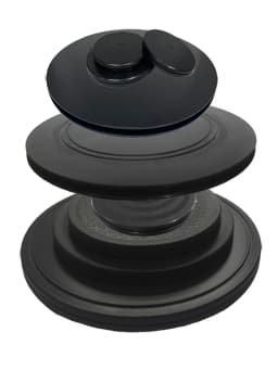 HQ MUTE Anti Skid Strong ABS Plastic 8/10/12.5/20/25/30/35/40CM Black Lazy Susan Turntable Round Table Swivel Plate Base
