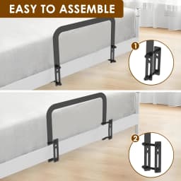 2Pcs Nonslip Mattress Gaskets Mattress Metal Retainer Adjustable Slide Stopper Enhanced Mattress Stability For Metal Bed Frames