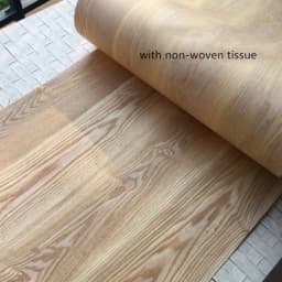 Natural Genuine Wood Veneer with non-woven Tissue Fraxinus Mandshurica Rupr. Manchurian Chinese Ash about 55cm x 2.5m C/C