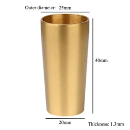1 Piece Brass Chair Leg Cover Gold Metal Protector for Sofa Cabinet Taper Ferrules Bed Wardrobe Table Holder Accessory