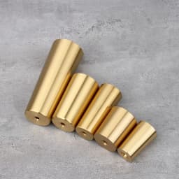 1 Piece Brass Chair Leg Cover Gold Metal Protector for Sofa Cabinet Taper Ferrules Bed Wardrobe Table Holder Accessory