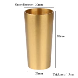 1 Piece Brass Chair Leg Cover Gold Metal Protector for Sofa Cabinet Taper Ferrules Bed Wardrobe Table Holder Accessory