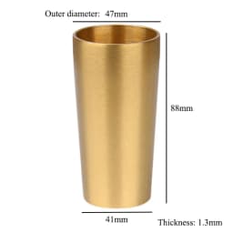 1 Piece Brass Chair Leg Cover Gold Metal Protector for Sofa Cabinet Taper Ferrules Bed Wardrobe Table Holder Accessory