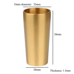 1 Piece Brass Chair Leg Cover Gold Metal Protector for Sofa Cabinet Taper Ferrules Bed Wardrobe Table Holder Accessory