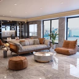 Nordic Simple Soft Sofa Vintage Brown Girl 3 Seater Designer Sofa Leather Love Seat Muebles Para Salas Modernos Home Furniture