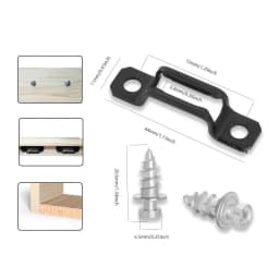 20pcs/ Set Invisible 2 in 1 Connector Screw Fastener Hidden Laminate Cabinet Wardrobe Assembly Furniture Combined Fastener
