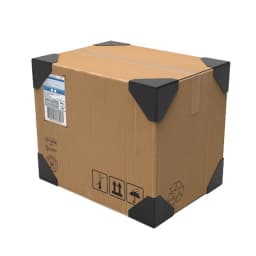 50PCS/lot Black Plastic Anti-collision Triangle Corner Protector Cap For Express Carton Box Corner Guards 35mm 50mm 60mm 80mm