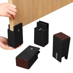 4PCS Adjustable Chair Feet Riser Screw Clamp 2 4 Inch Height Heavy Duty Sofa Tables Bed Furniture Risers Square Round Chair Legs