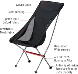 Camping Chair Outdoor Ultralight Folding Moon Chairs Portable Beach Chair Aluminiu Alloy Fishing Chair For Picnic BBQ Beach Rest