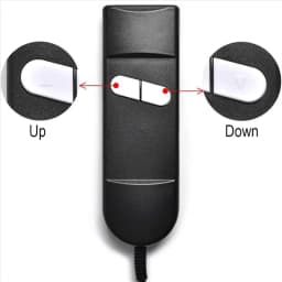 Lift Chair Remote Replacement, 5 Pin 2 Button Power Recliner Remote Replacement Parts for Okin Limoss Pride - Straight