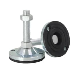 High Quality Furniture support leg M8 / M10 / M12 Adjustable Foot Cups with 40mm / 50mm Diameter rubber non-slip pad Hardware