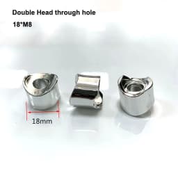 Duckbill Spacer Dia 16/18/19/22/25mm Bore 6/8mm Hollow Joint Round Tube Chair Fastening Washer Piece Plastic Curved Spacer